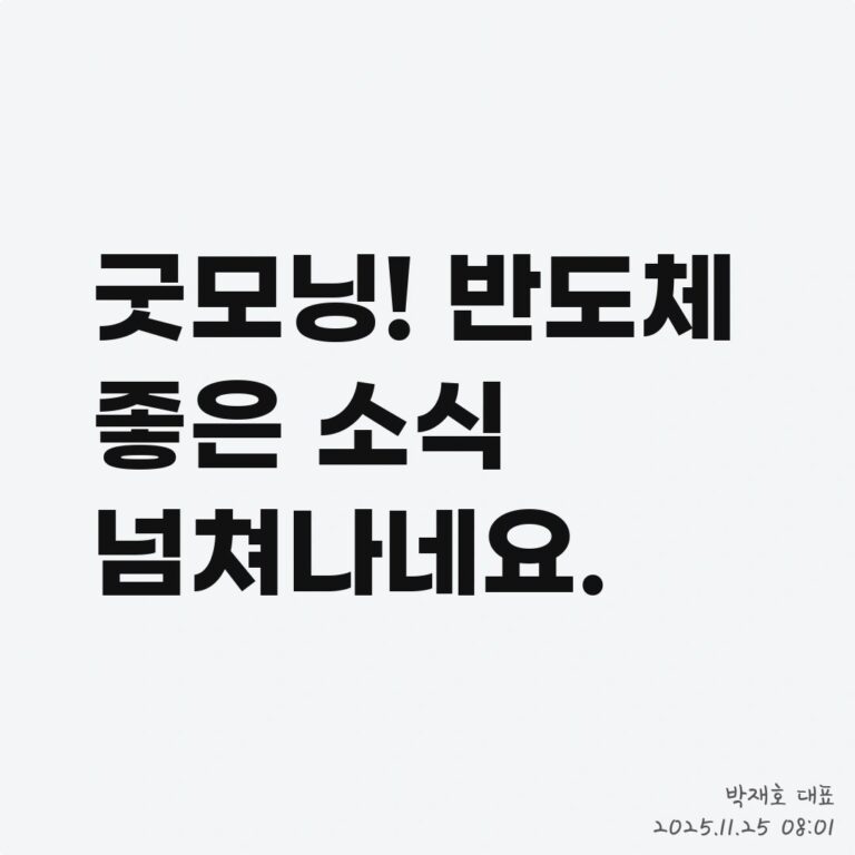 종목 공개, 왜 항상 내가 사면 고점일까? – 2025년 11월 25일 오전 08시 29분